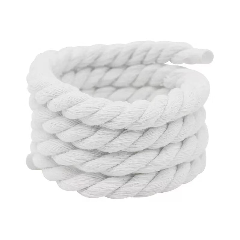 Natural Soft 9mm Thick Hemp Rope Shoelace For Handmade Shoes ,DIY Handicraft Sneakers By Pairs