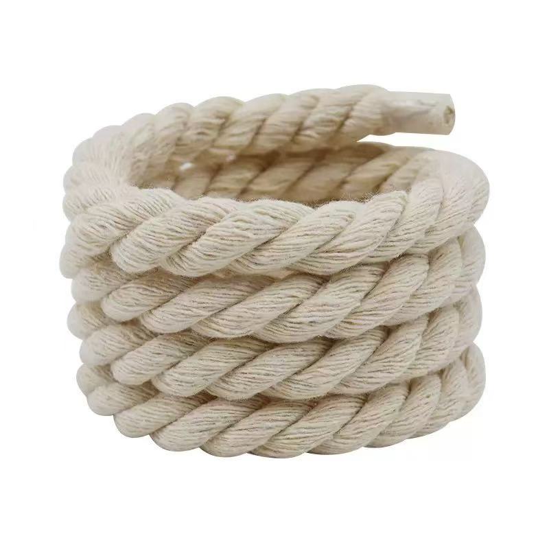 Natural Soft 9mm Thick Hemp Rope Shoelace For Handmade Shoes ,DIY Handicraft Sneakers By Pairs