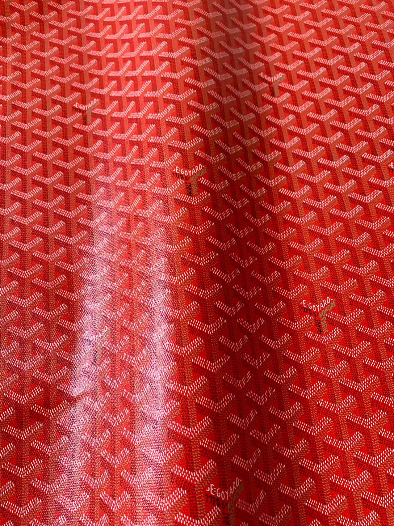 Original Goyard Best Quality Leather For Handmade Bag ,Furniture Handicraft By Yard(Red)