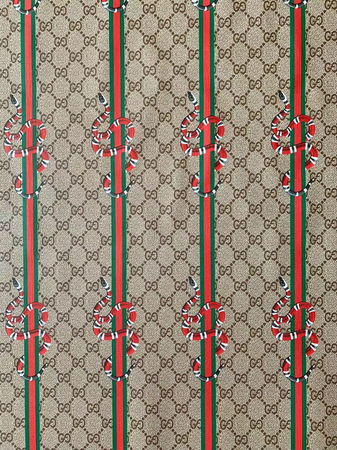 Tianchao Store New Gucci With Snake Straps Leather For Handmade Bag ,Sneaker,Upholstery Car seat