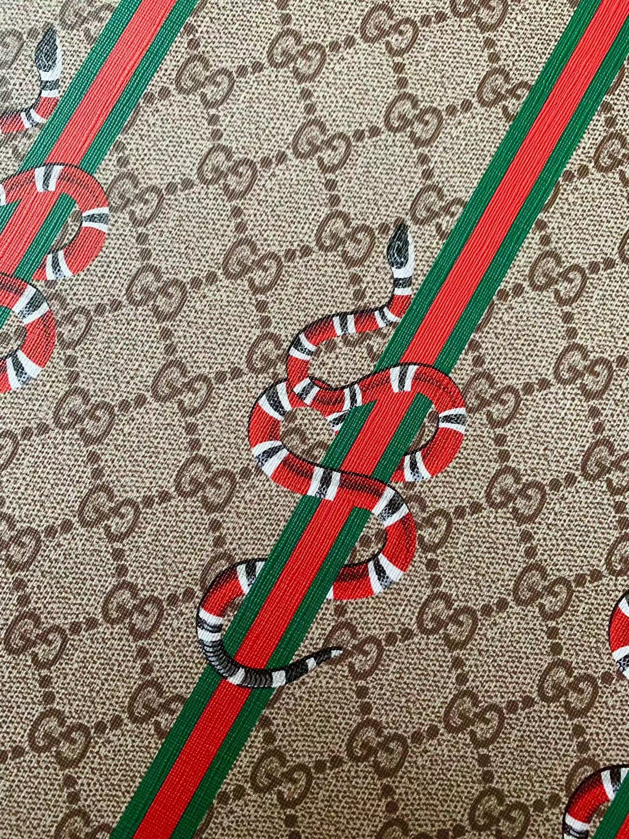 Tianchao Store New Gucci With Snake Straps Leather For Handmade Bag ,Sneaker,Upholstery Car seat