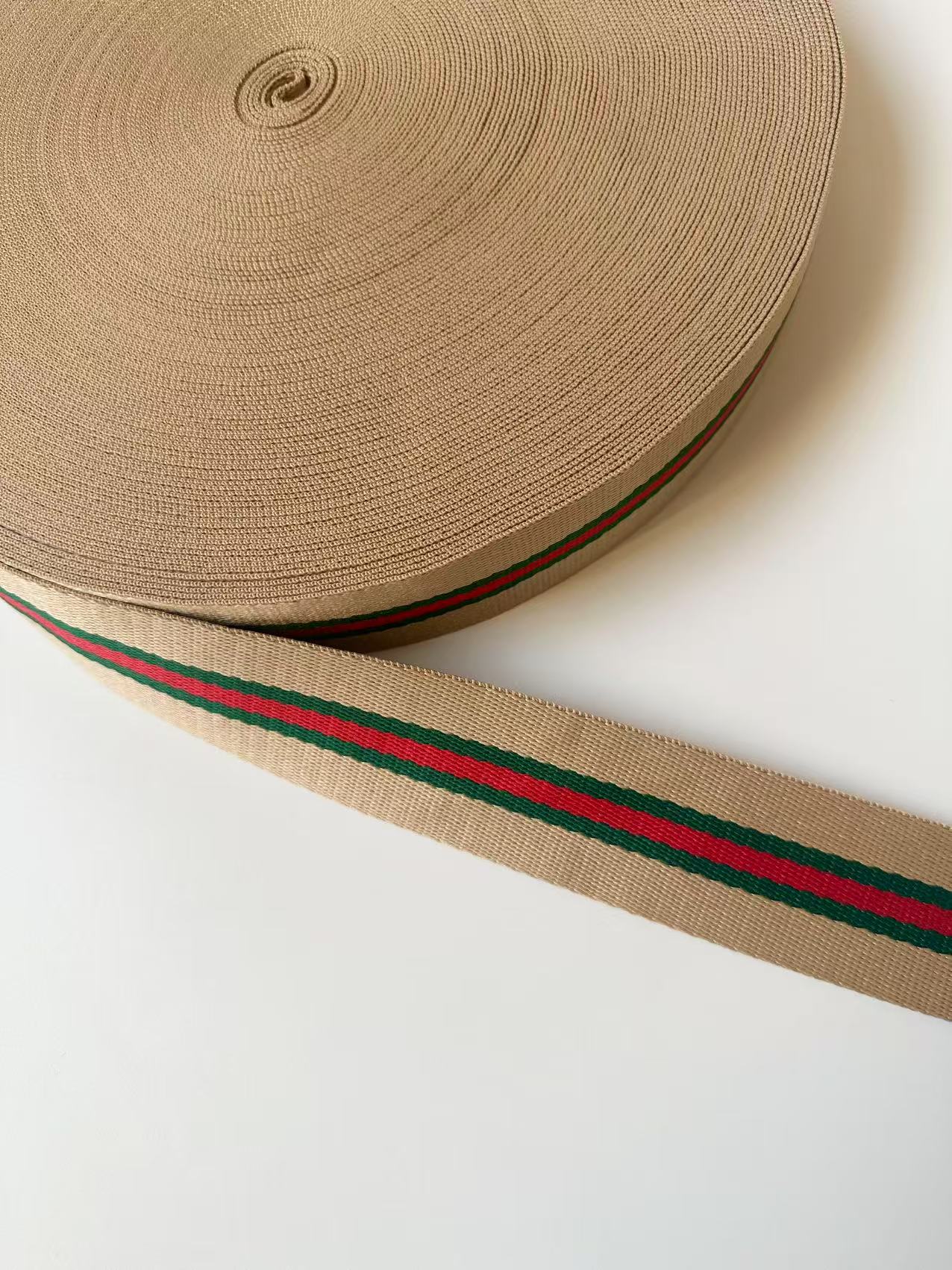 Craft Gucci 1.5 inch Strap ,Handmade Striped Ribbon Trim Embroidered For Handicrafts By Yard