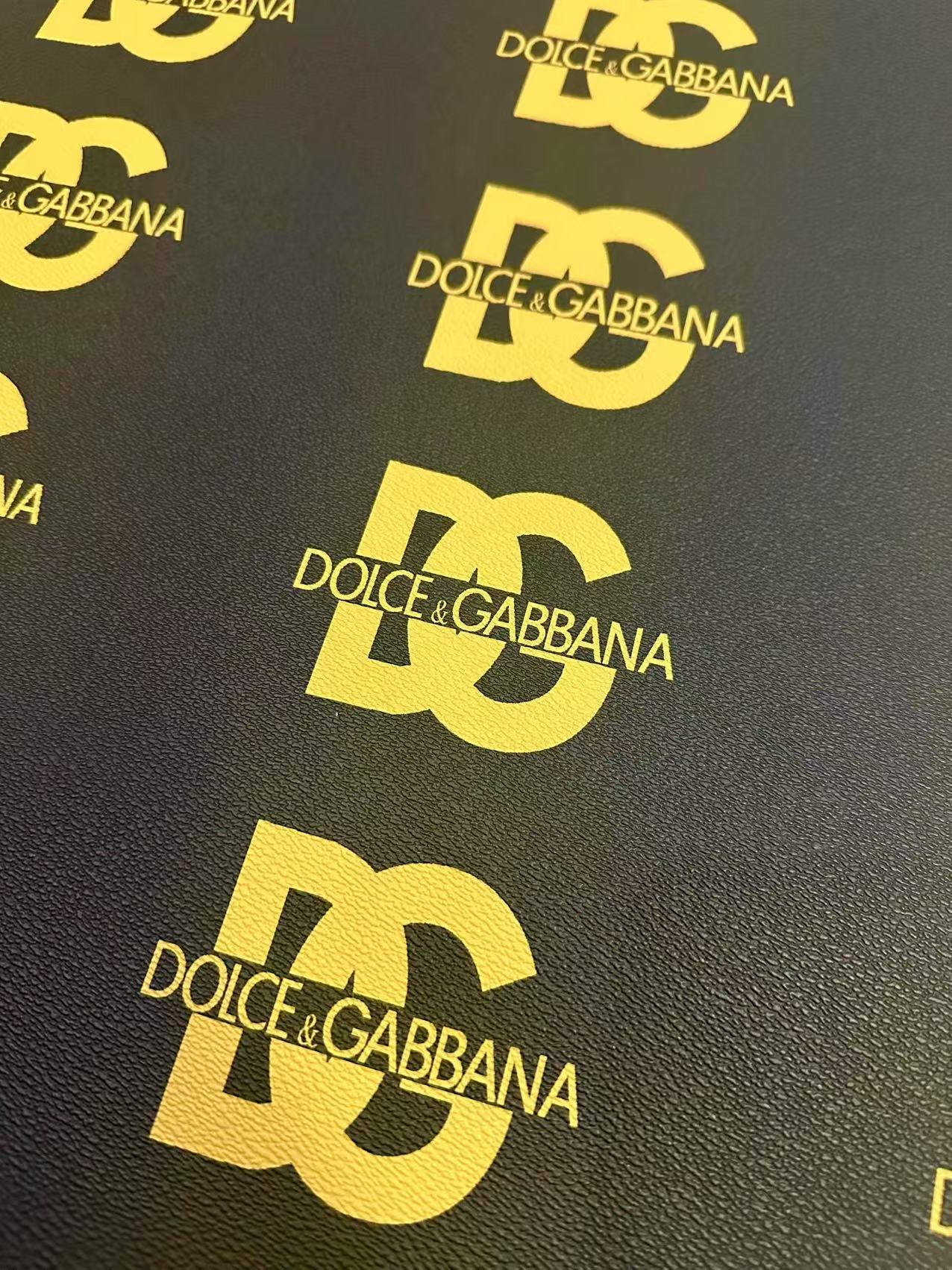 Craft DG Black With Gold Vinly Leather For Handmade Handicraft Goods By Yard