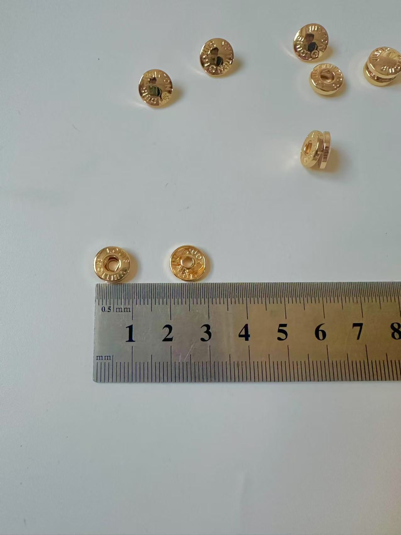 Craft Gold 10MM Louis Vuitton Metal Snap Button For Handmade Handicraft Goods