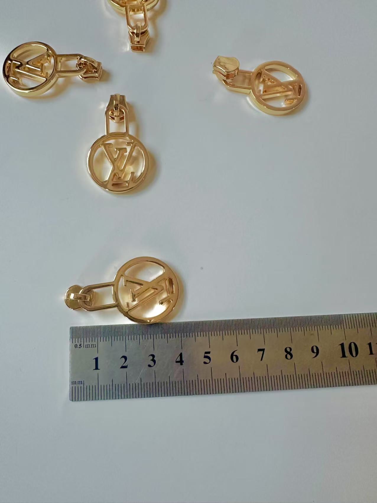 Craft Gold #3 LV Ring Metal Zipper For Handmade Handicraft Goods