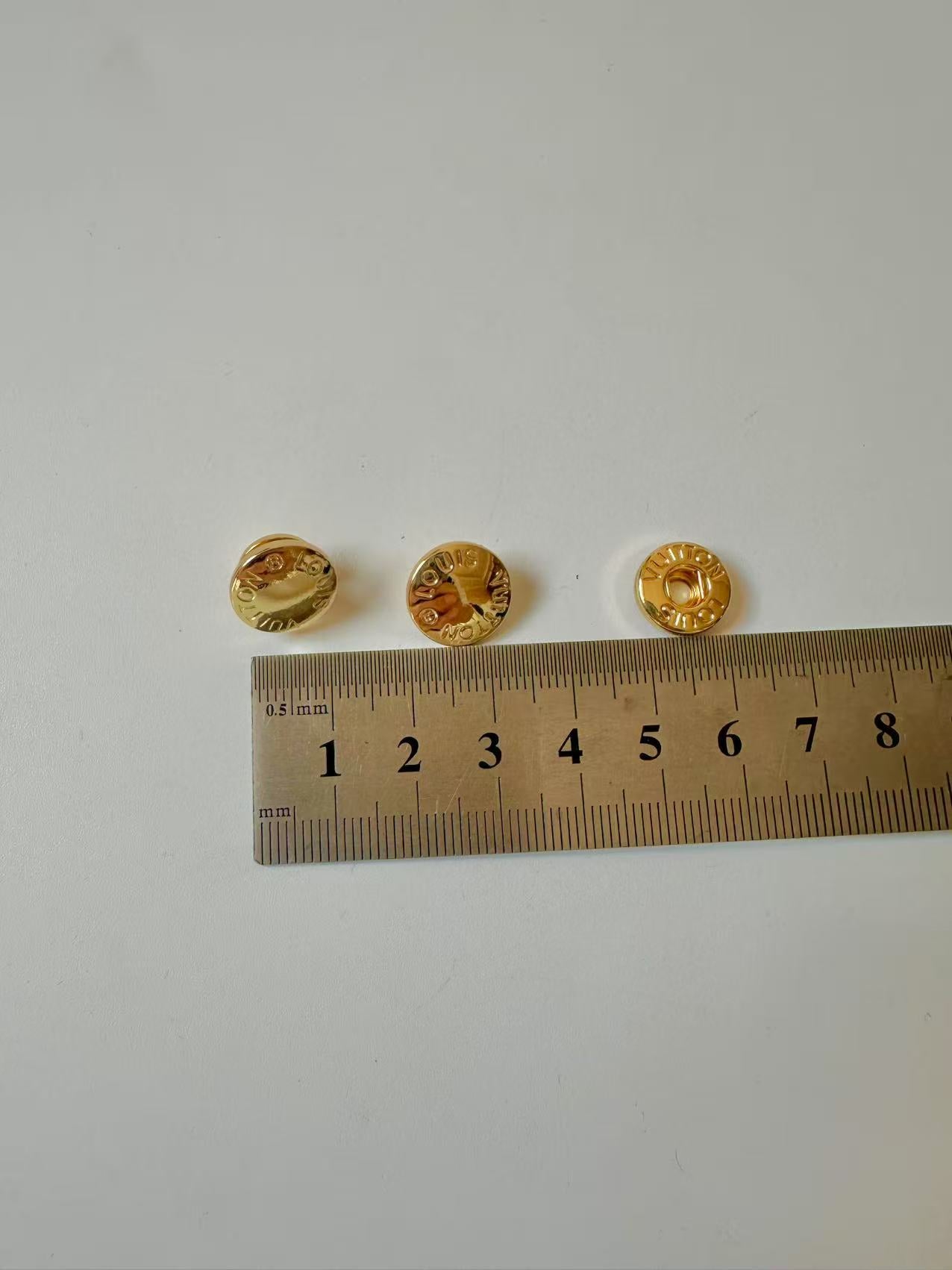 Craft Gold 12MM Louis Vuitton Metal Snap Button For Handmade Handicraft Goods