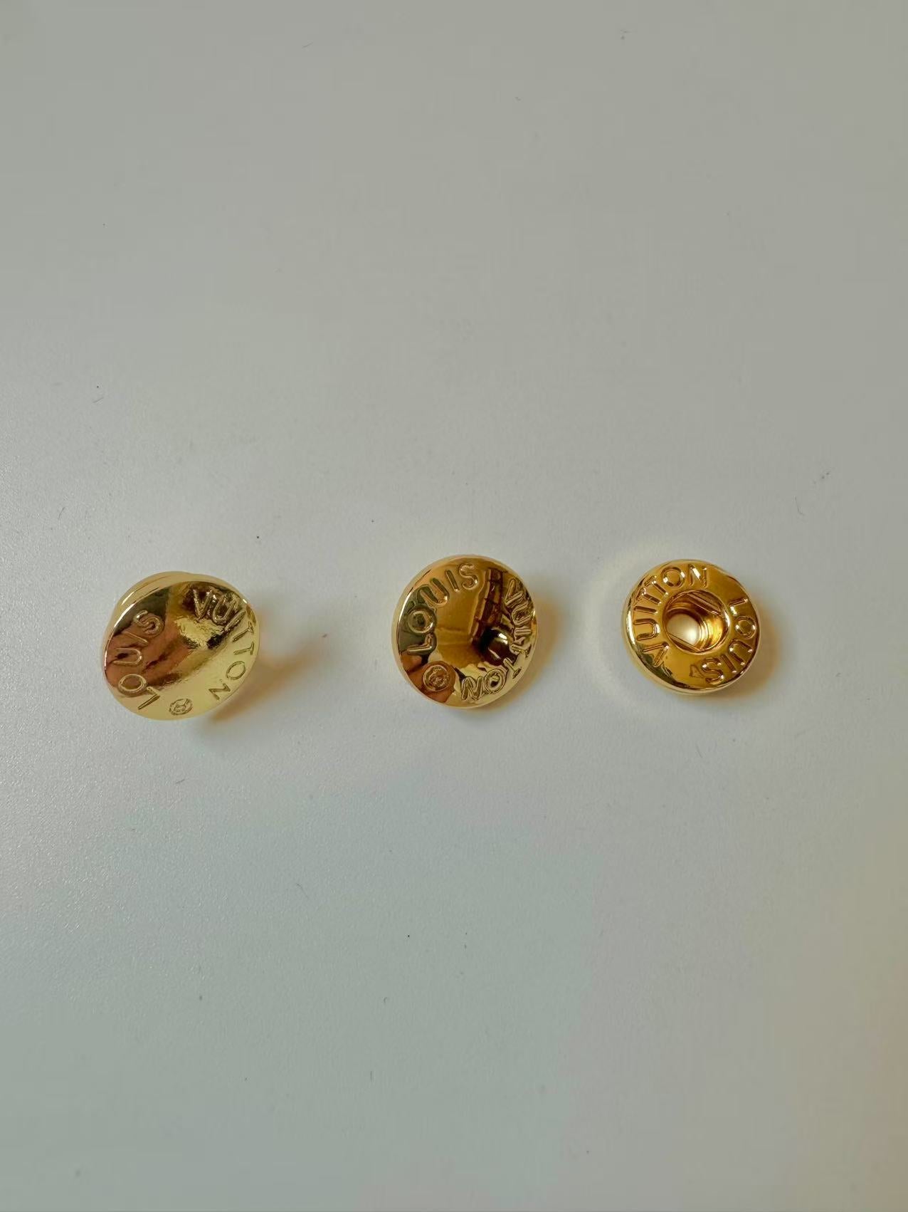 Craft Gold 12MM Louis Vuitton Metal Snap Button For Handmade Handicraft Goods