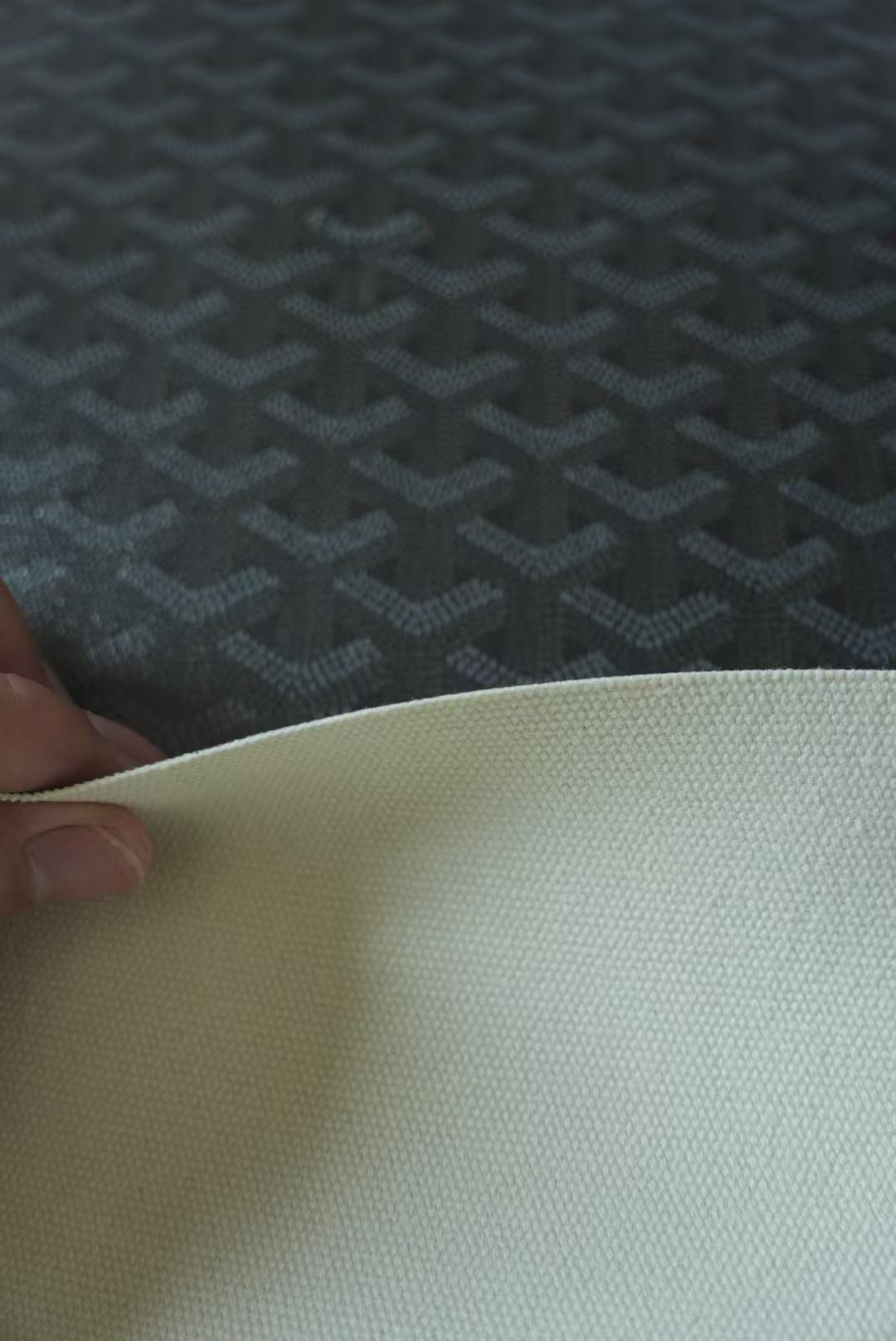 Original Goyard Best Quality Leather For Handmade Bag ,Furniture Handicraft By Yard(Black)