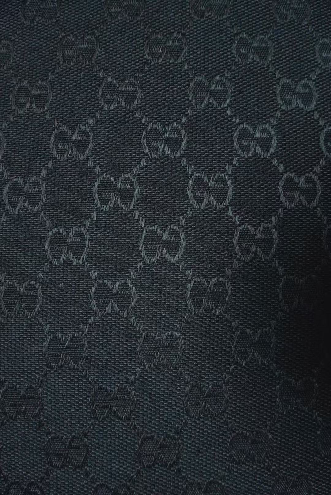 Classic Gucci Jacquard Fabric Cloth, Fabric Bags Fabric Shoes Fabric Hat Fabric good quality (Black)