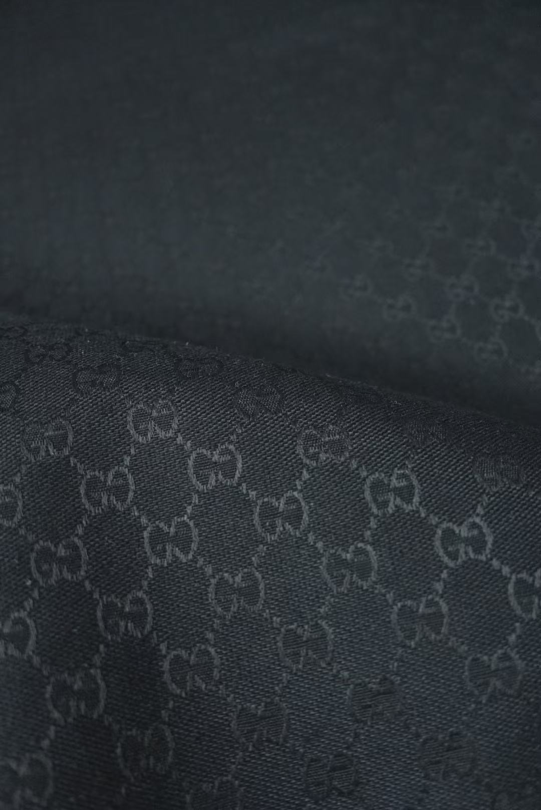 Classic Gucci Jacquard Fabric Cloth, Fabric Bags Fabric Shoes Fabric Hat Fabric good quality (Black)