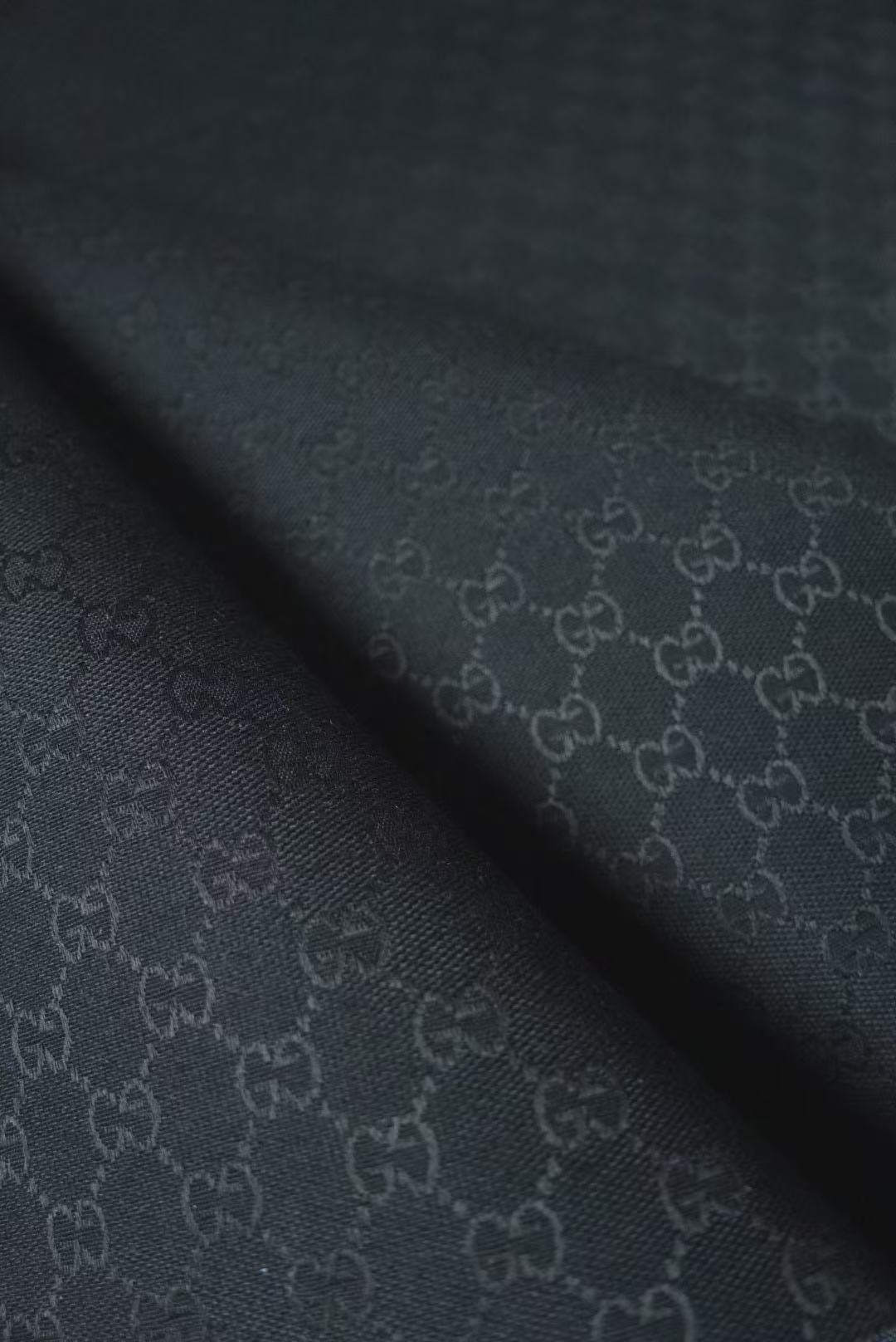 Classic Gucci Jacquard Fabric Cloth, Fabric Bags Fabric Shoes Fabric Hat Fabric good quality (Black)