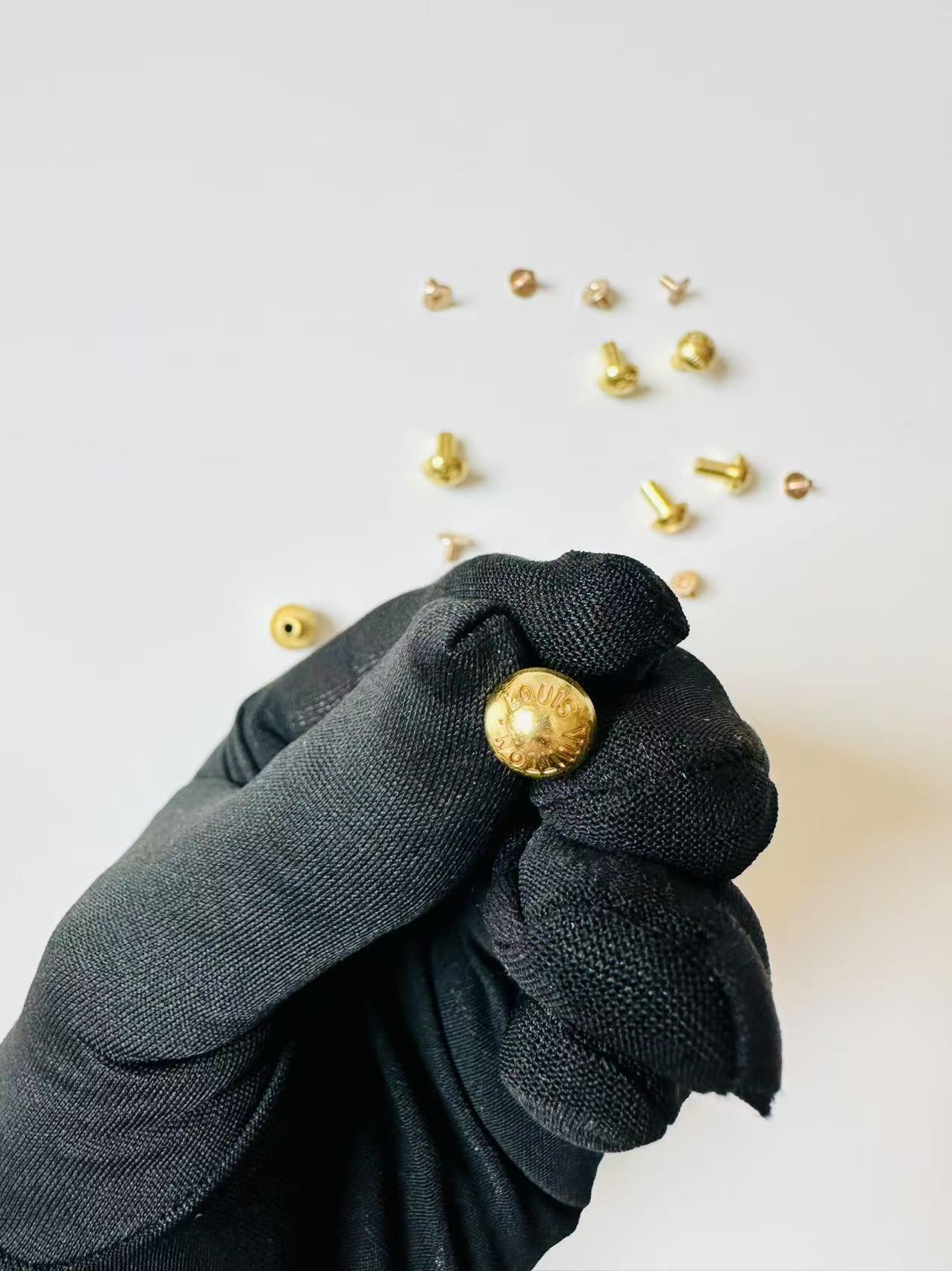 Craft 8.8MMx11.4MM Gold Louis Vuitton Metal Snap Button,Rivet,Nail For Handmade Handicraft Goods