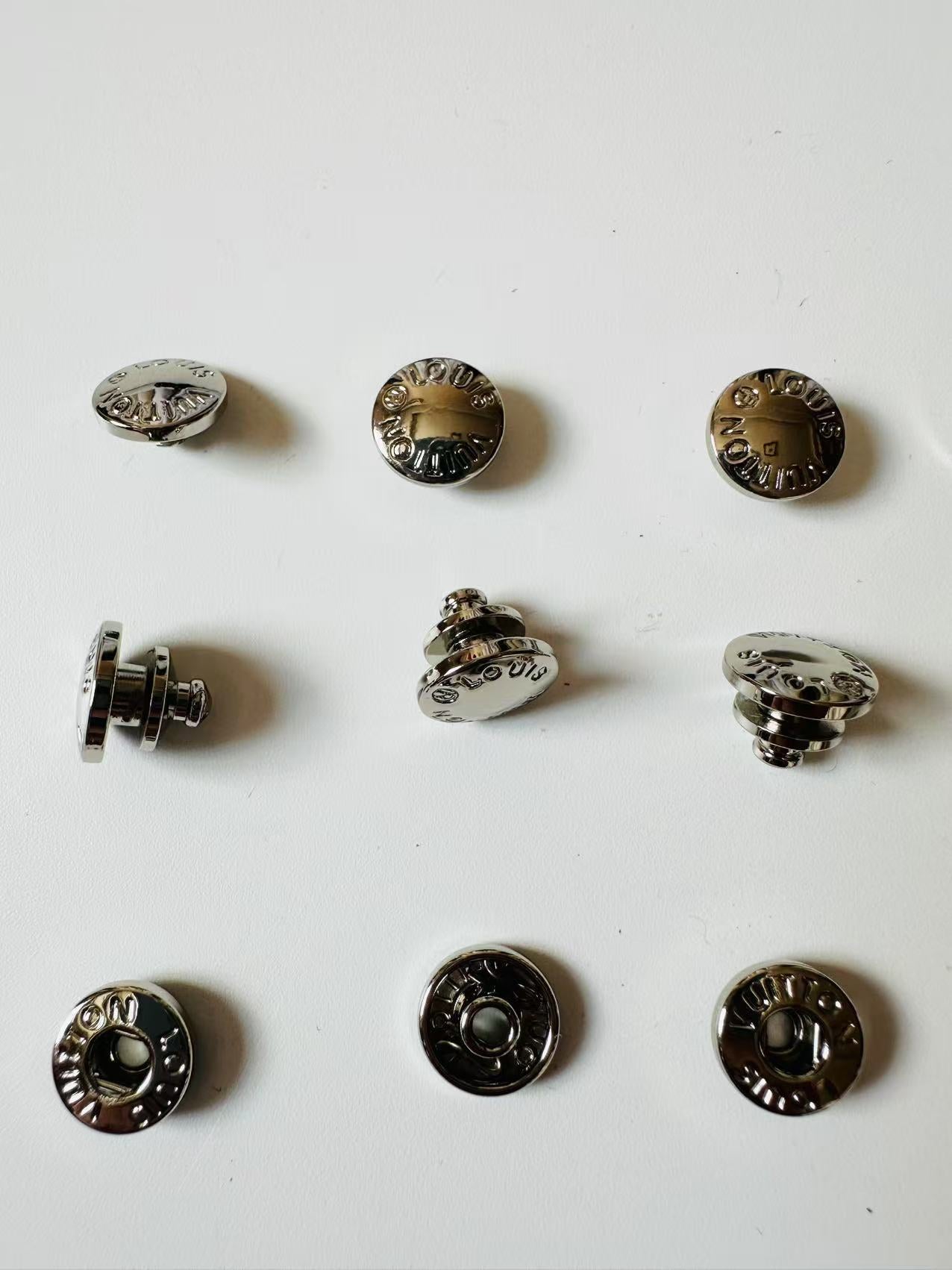 Craft Sliver 10MM Louis Vuitton Metal Snap Button For Handmade Handicraft Goods