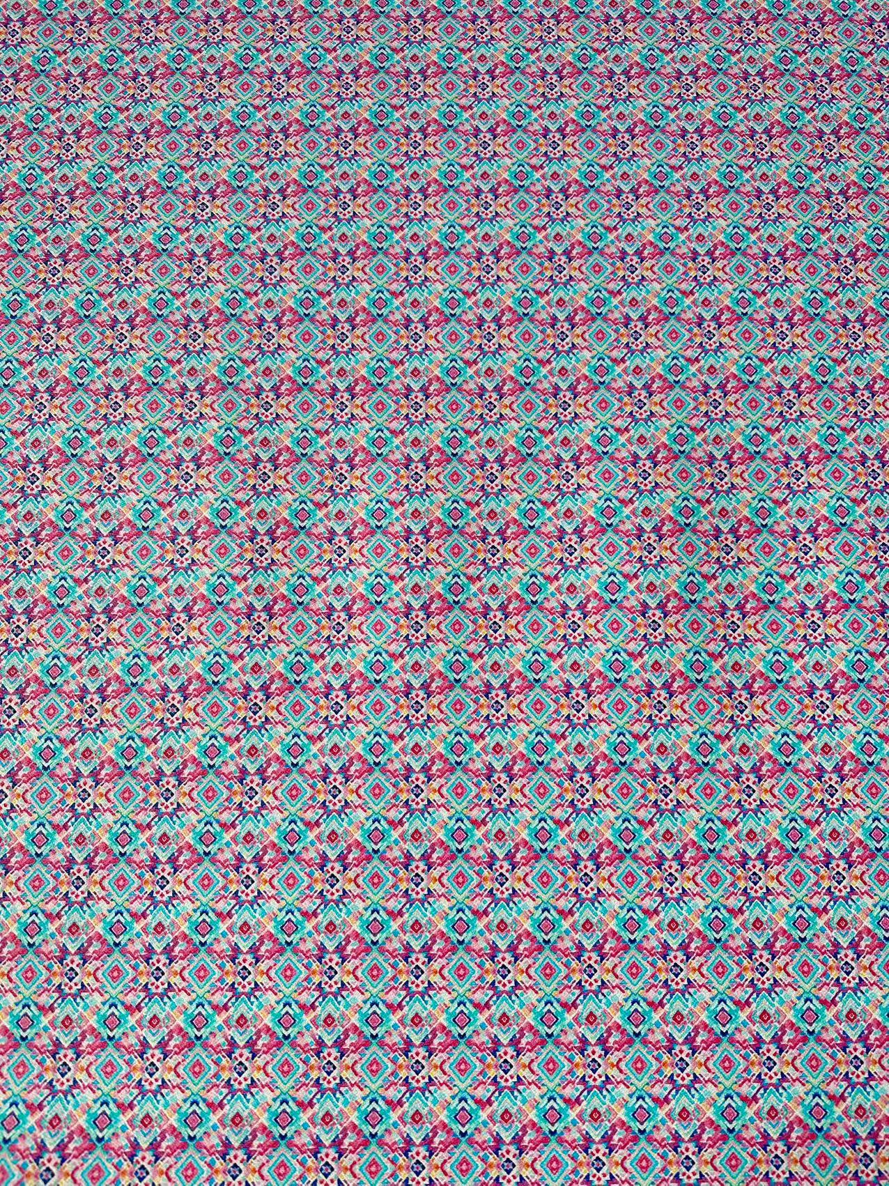 Craft Geometry Colorful Leather Fabric For Handmade Goods
