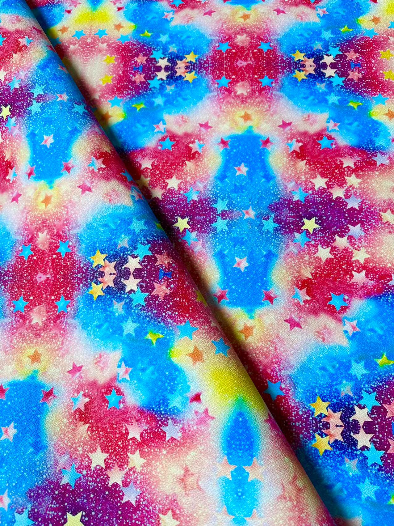 Fashion Milky Way Leather Fabric For Handmade Sneaker,Upholstery Goods By Yard