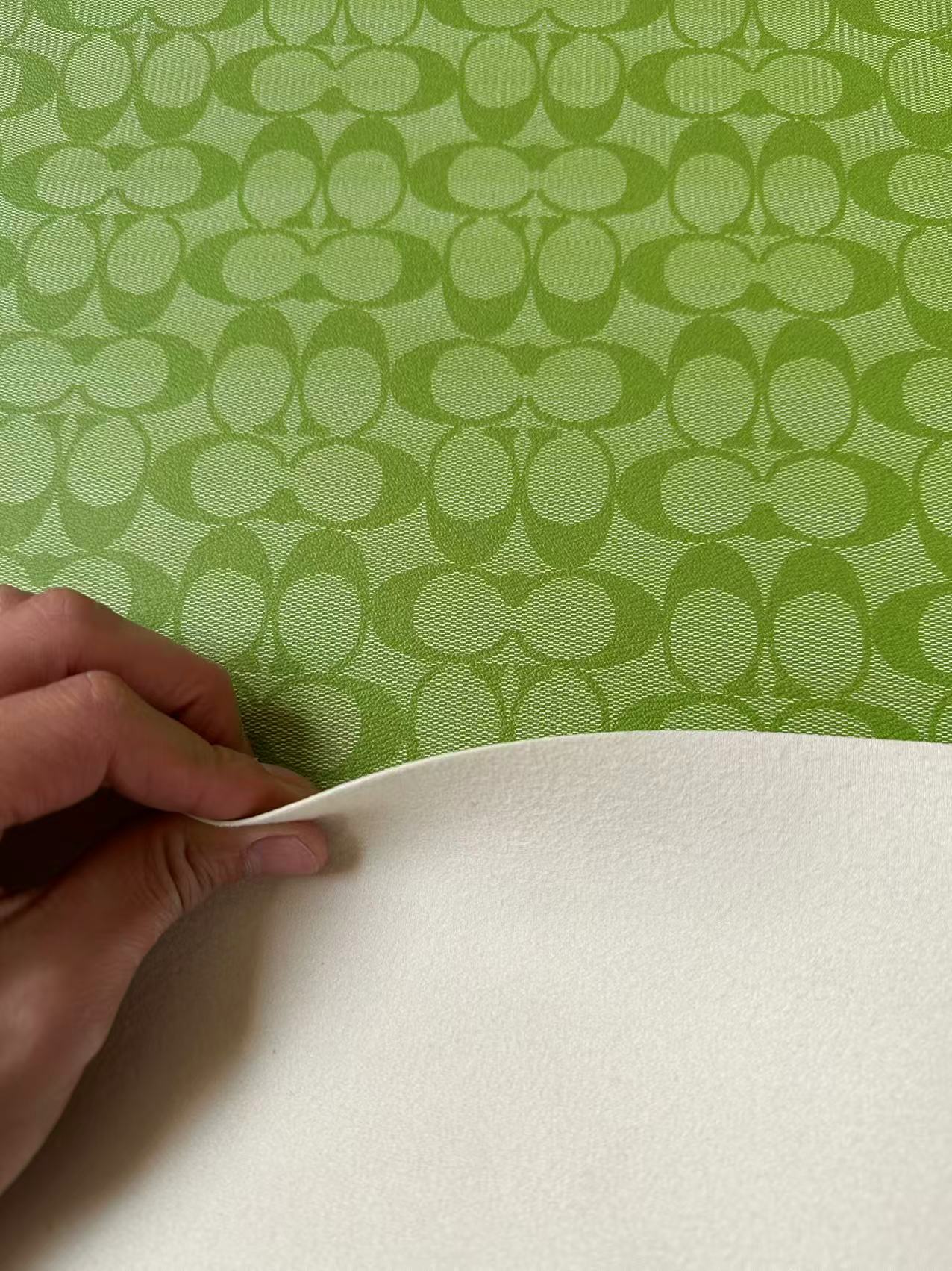 Classic Green Leather For Handmade Bag,Sneaker Upholstery Goods By Yard