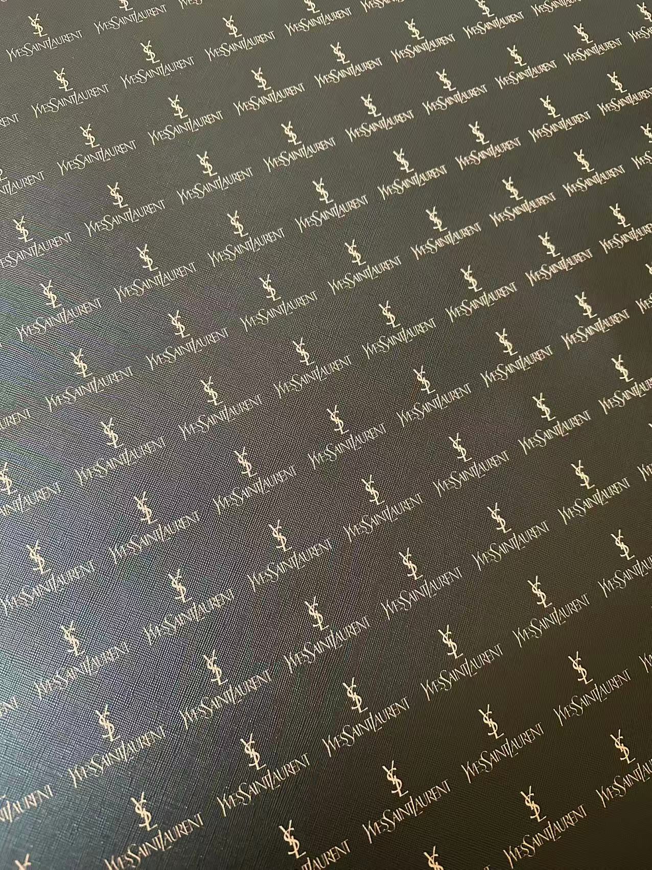 Fashion YSL Leather Fabric For Handmade Shoes, Sneaker,Upholstery Goods By Yard(Black)
