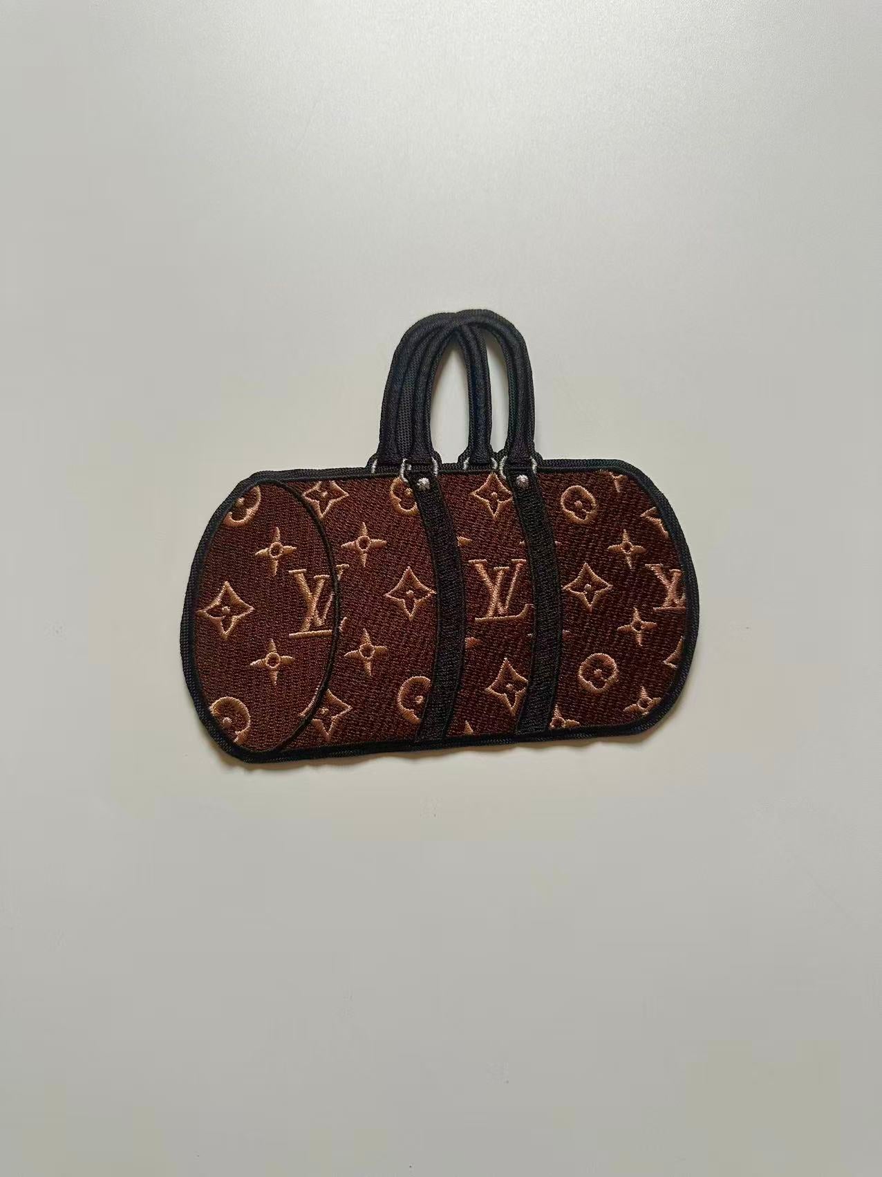 Craft Embroidery LV Suitcase Jacquard Patches For Customized Jacket