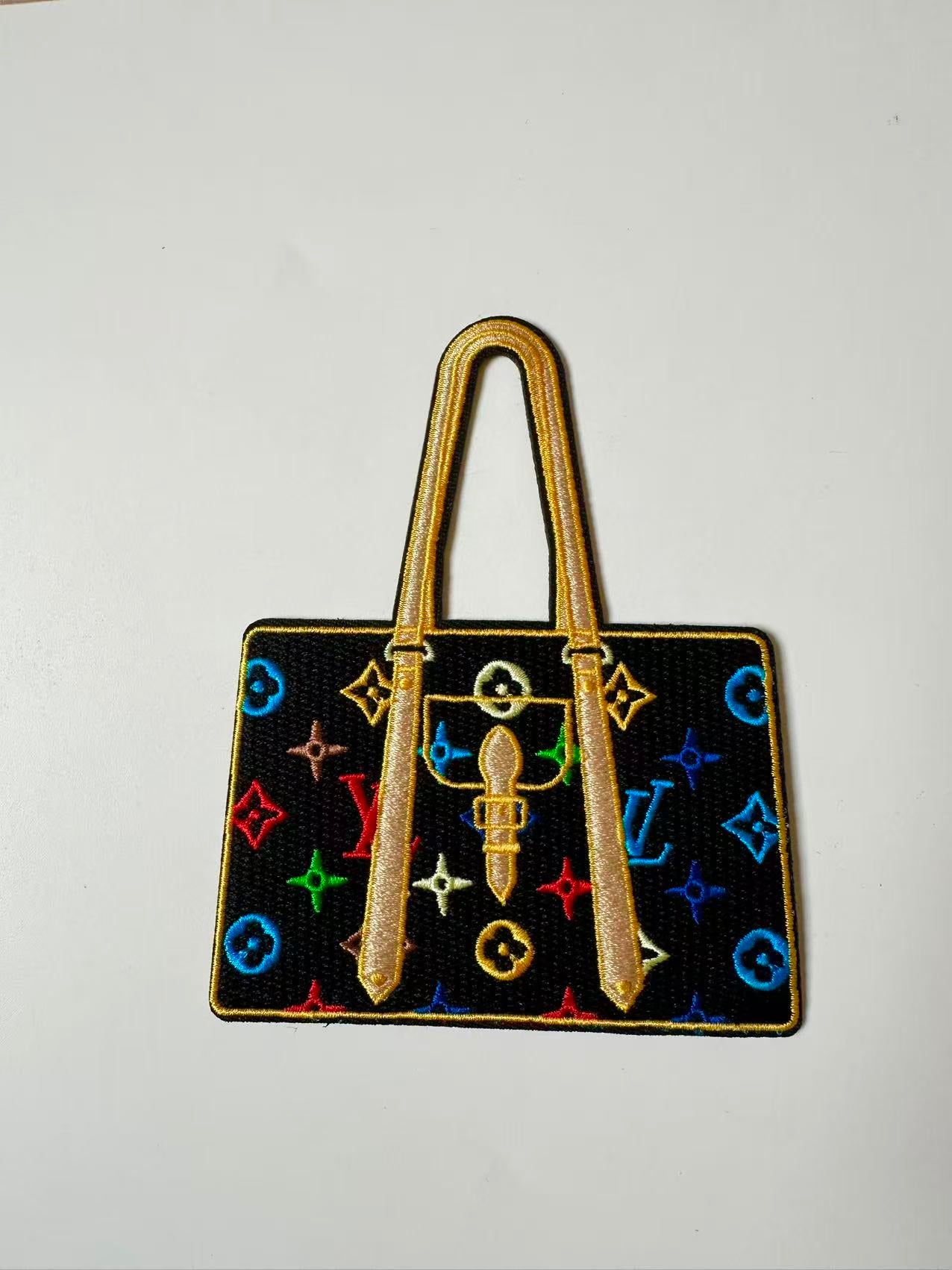 Craft Embroidery LV Suitcase Jacquard Patches For Customized Clothing