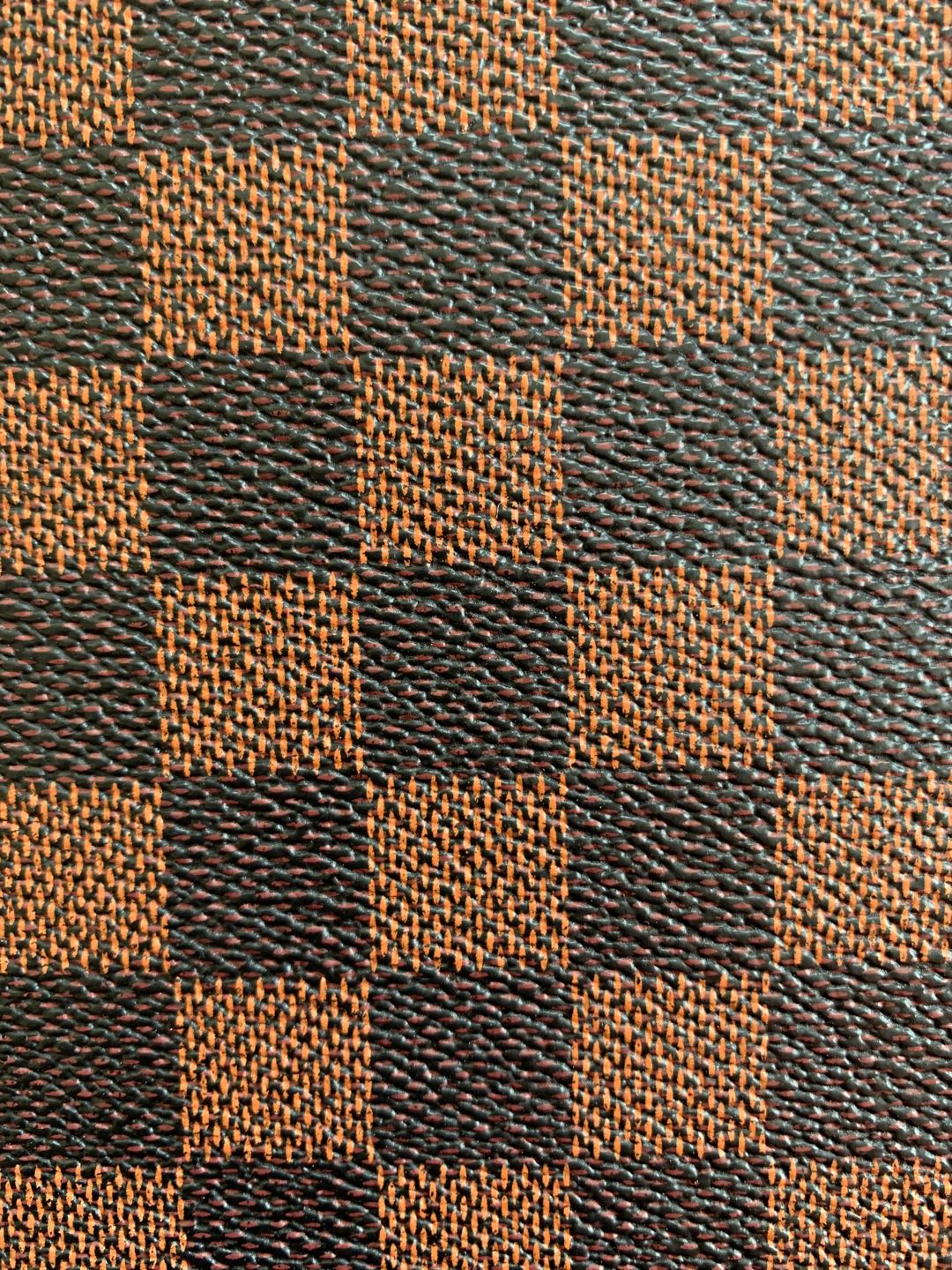 Classic Plaid Leather Fabric Handmade Shoes Fabric,The Purse Fabric Bags fabric(brown)