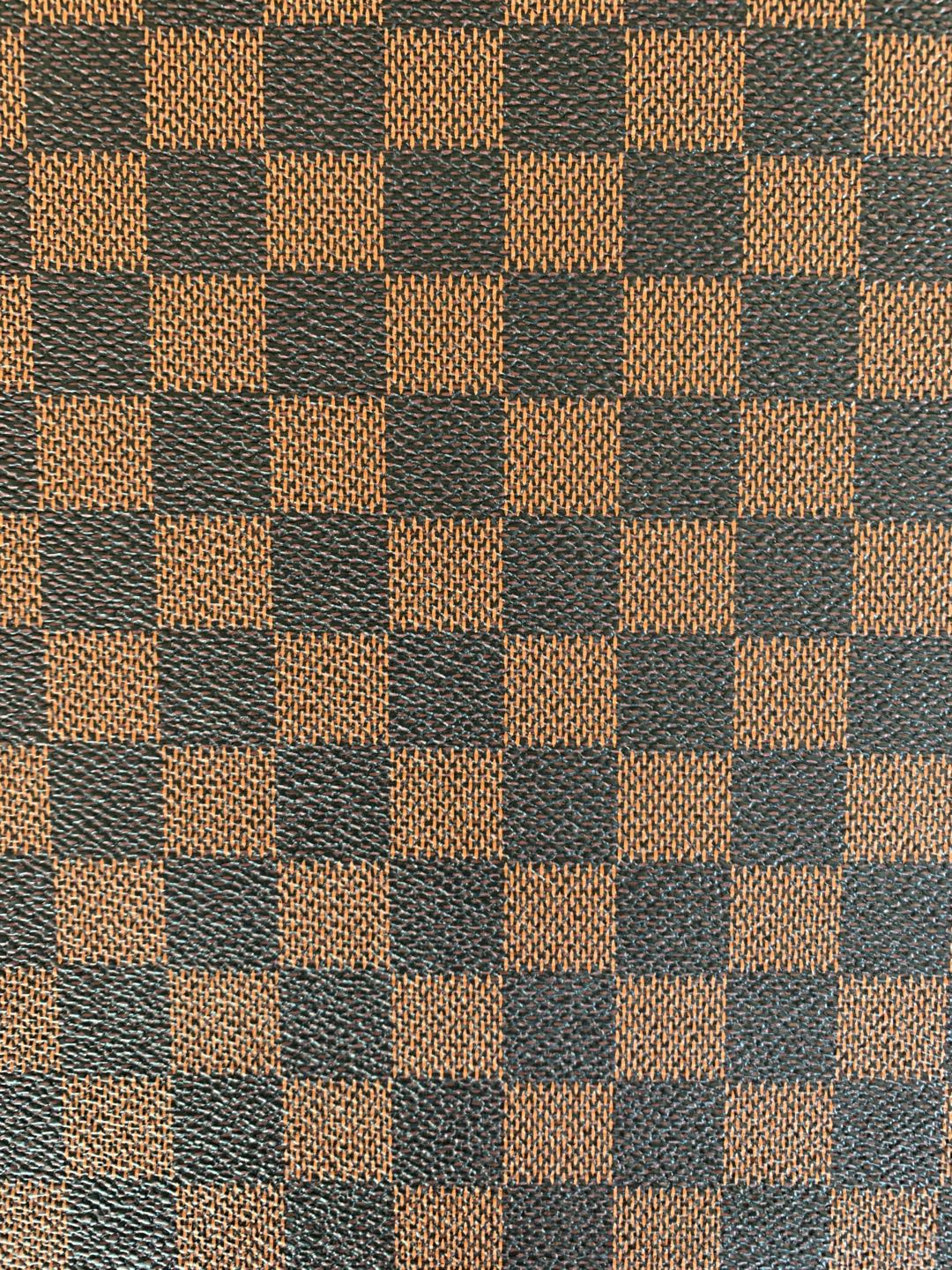 Classic Plaid Leather Fabric Handmade Shoes Fabric,The Purse Fabric Bags fabric(brown)