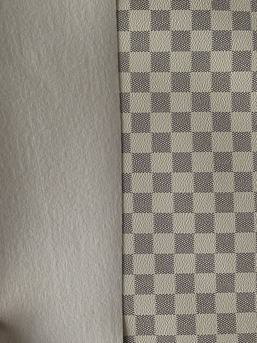 Classic Plaid Leather Fabric Handmade Shoes Fabric,The Purse Fabric Bags fabric( Ivory White )