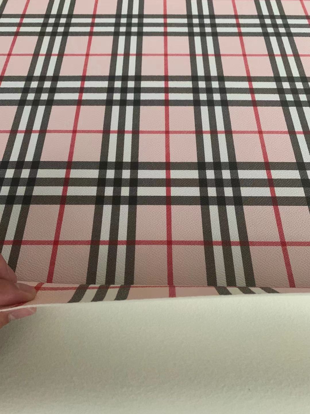 Classics Leather Fabric, Handmade Bags Leather Fabric Shoes Material Fabric By Yard(Pink)