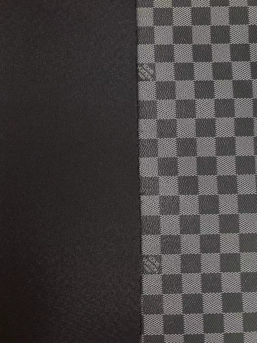 Classic Louis Vuitton Vinyl Leather Case Fabric,Handmade Bag Leather,Hand-made Shoes Leather Grid Leather Cup Mat Leather(Gray)