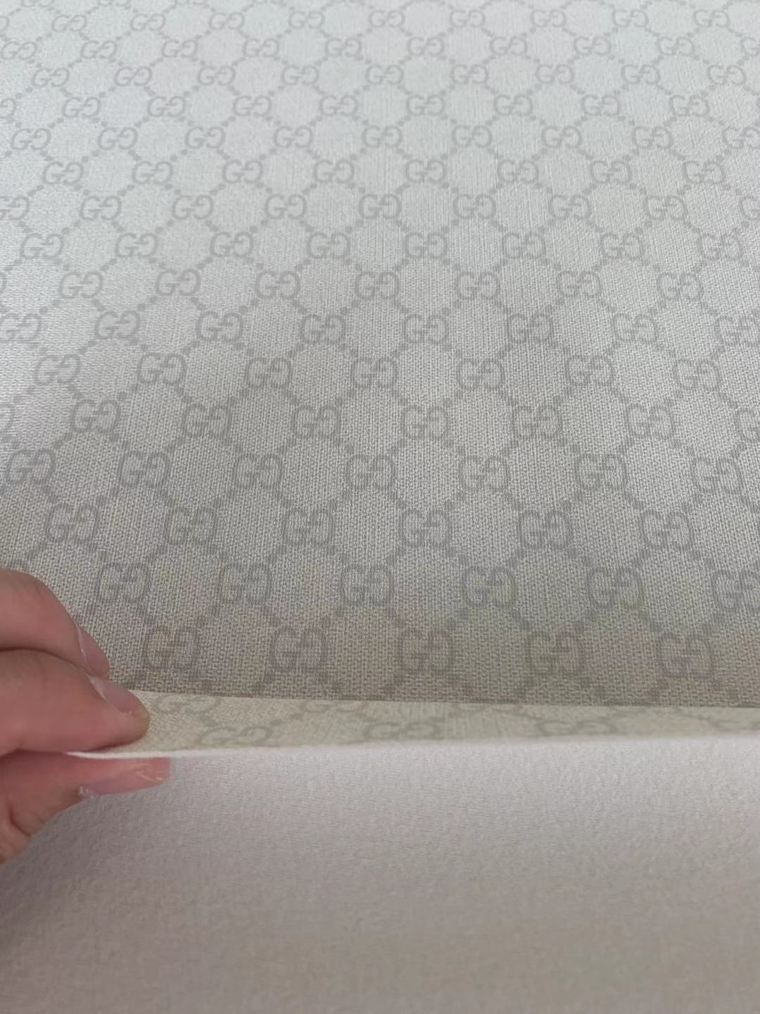 Classic Gucci crafting leather fabric Bag leather ,shoes leather ,Handicraft leather By Yard(White)