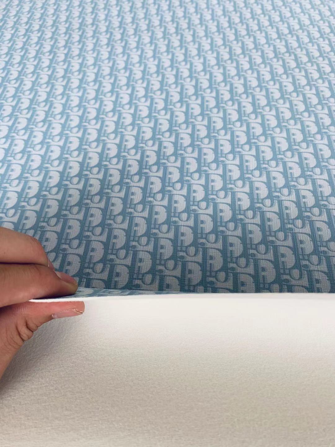 Classic Leather Case Fabric,Handmade Bag Fabric,Hand-made Shoes Fabric(Bright Blue)