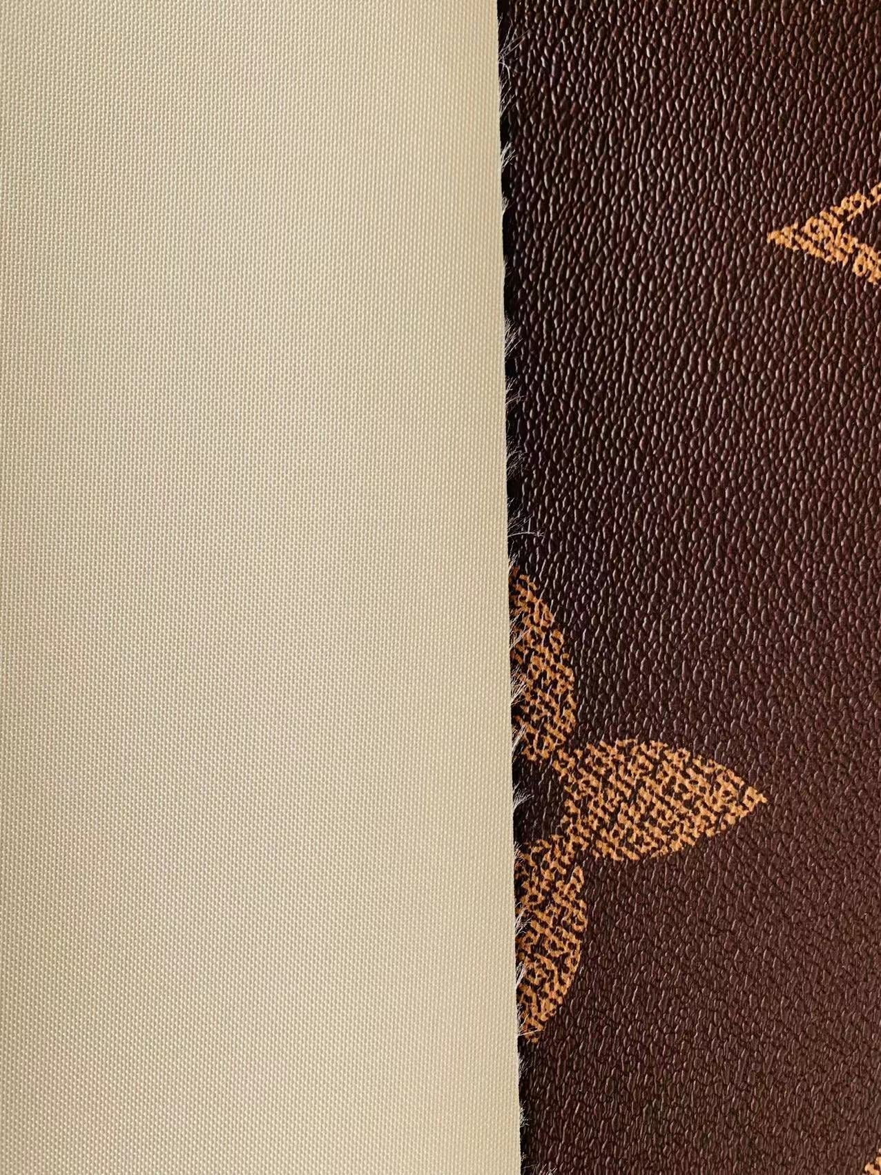 Classic LV 3.5 inch vinyl crafting leather fabric Bag leather ,shoes leather ,Handicraft leather( 3.5 inch Big Size )