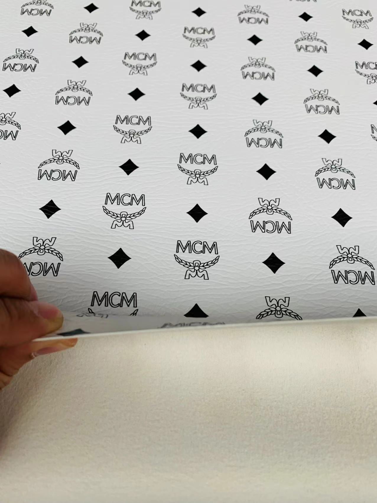 Classic White Color Leather Case Fabric,Handmade Bag Fabric,Hand-made Shoes Fabric ( White)