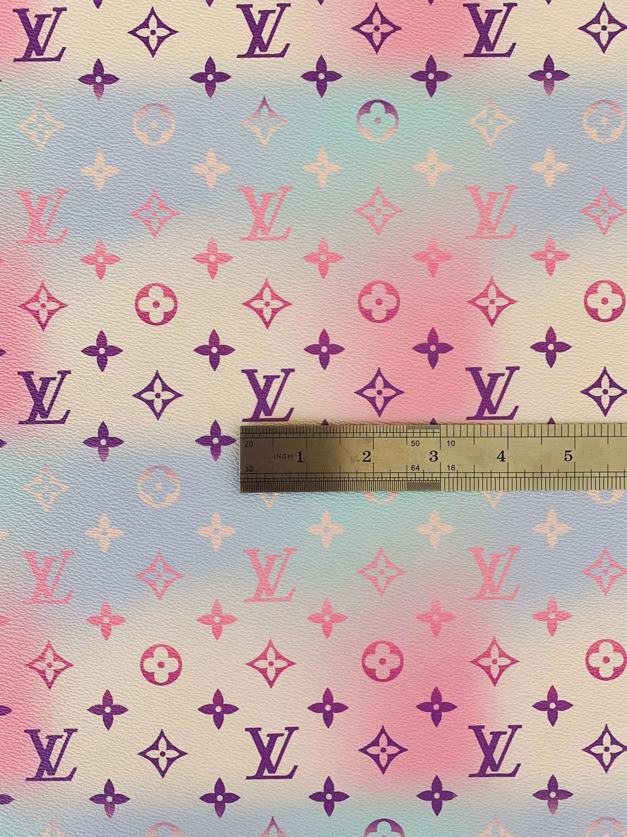 Fashion LV Small 1 inch stripe vinyl leather for handmade goods By Yards