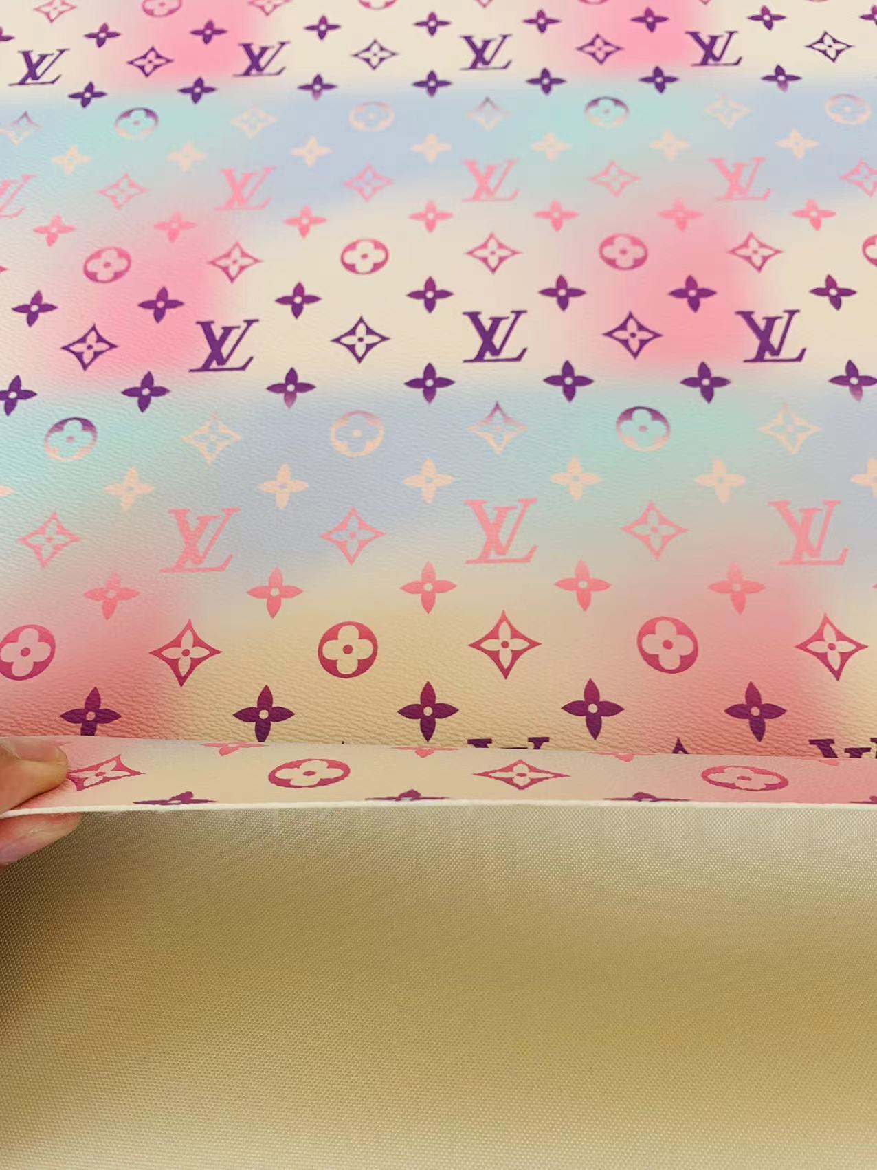 Fashion LV Small 1 inch stripe vinyl leather for handmade goods By Yards