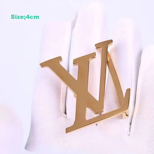 Craft 4CM LV Steel Belt Head ,Belt Buckle For Handmade Leather Belt