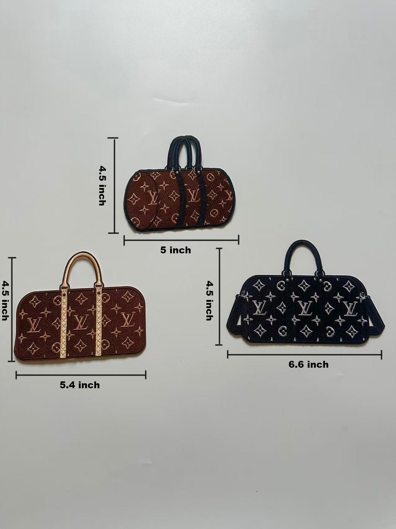 Craft Embroidery LV Suitcase Jacquard Patches For Customized Jacket