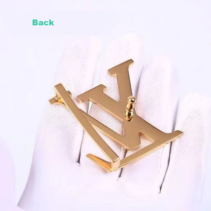 Craft 4CM LV Steel Belt Head ,Belt Buckle For Handmade Leather Belt