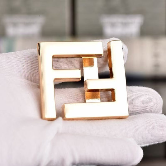 Craft 4CM Fendi Alloy Belt Head ,Belt Buckle For Handmade Leather Belt