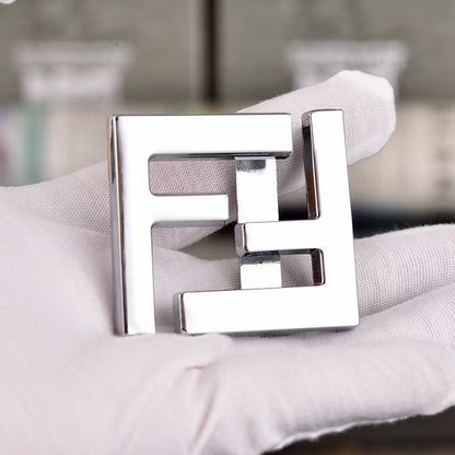 Craft 4CM Fendi Alloy Belt Head ,Belt Buckle For Handmade Leather Belt