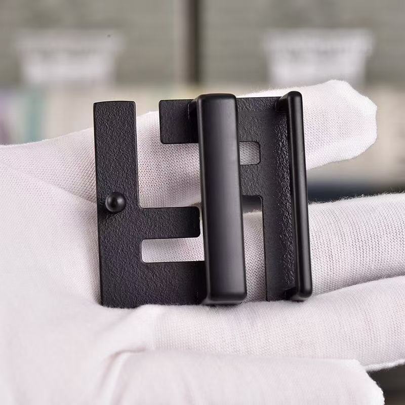 Craft 4CM Fendi Alloy Belt Head ,Belt Buckle For Handmade Leather Belt