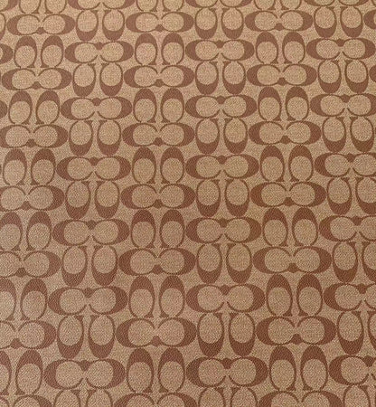 Classic Tan Color Coach Leather Fabric For Handmde Handicraft By Yards