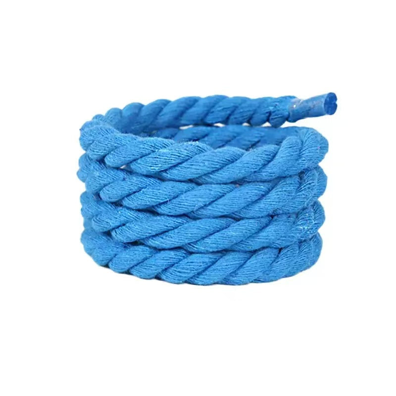 Natural Soft 9mm Thick Hemp Rope Shoelace For Handmade Shoes ,DIY Handicraft Sneakers By Pairs