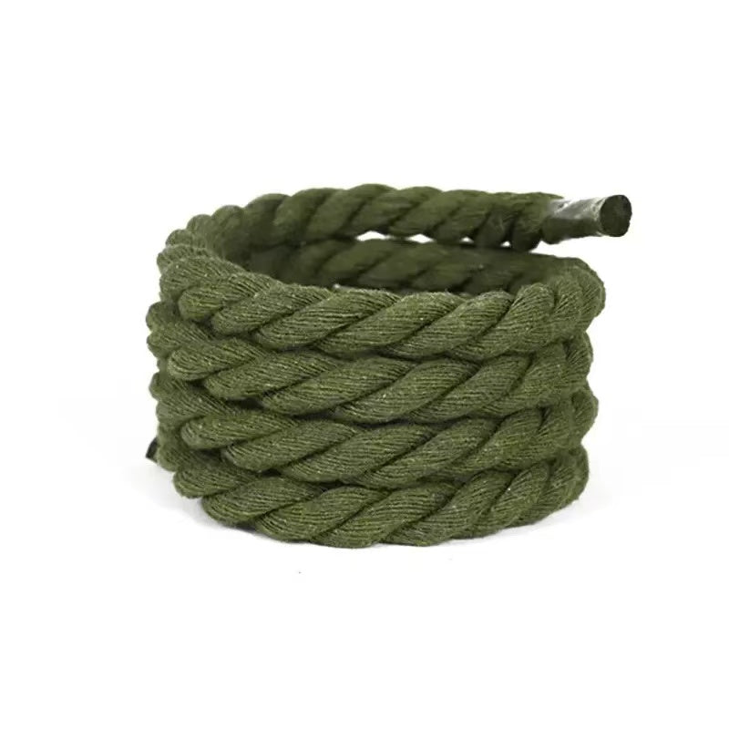 Natural Soft 9mm Thick Hemp Rope Shoelace For Handmade Shoes ,DIY Handicraft Sneakers By Pairs