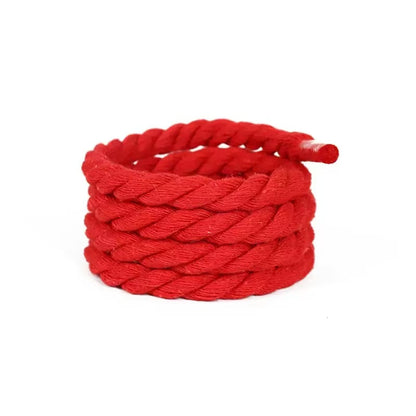 Natural Soft 9mm Thick Hemp Rope Shoelace For Handmade Shoes ,DIY Handicraft Sneakers By Pairs