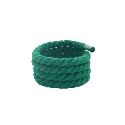 Natural Soft 9mm Thick Hemp Rope Shoelace For Handmade Shoes ,DIY Handicraft Sneakers By Pairs