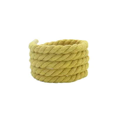 Natural Soft 9mm Thick Hemp Rope Shoelace For Handmade Shoes ,DIY Handicraft Sneakers By Pairs