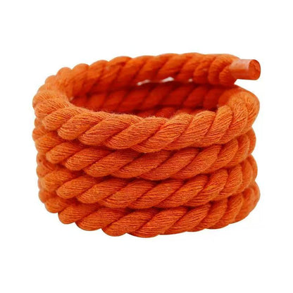 Natural Soft 9mm Thick Hemp Rope Shoelace For Handmade Shoes ,DIY Handicraft Sneakers By Pairs