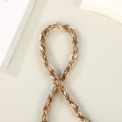 Craft 8MM Wool with Polyester Blended Yarn For Handmade DIY Sewing ,Shoelace Goods By Yard