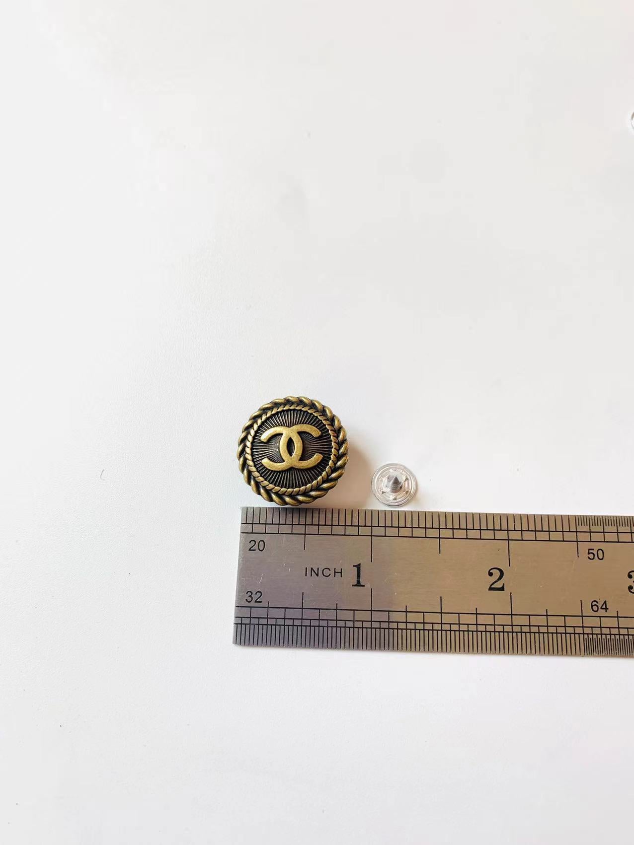 1 PC 0.8 inch Handicraft  Button Metal Material For Apparel