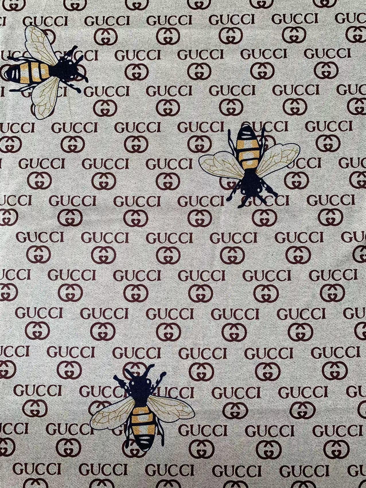 Craft Gucci With Bee Knitted TR Material Fabric For Handmade Handicraft Apparel and Upholstery